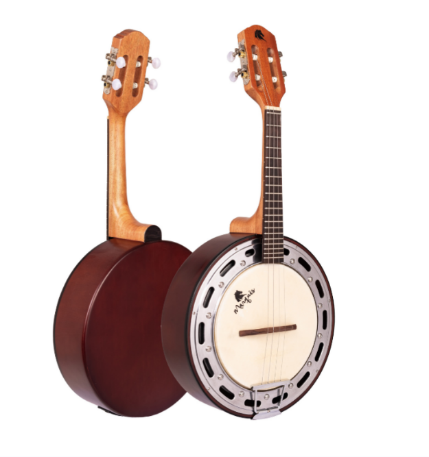 Banjo Marquês Acústico Castanho Fosco com Aro Jateado BAJ-87CTSAC