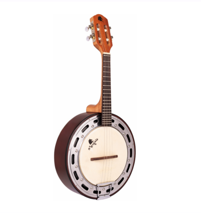 Banjo Marquês Acústico Castanho Fosco com Aro Jateado BAJ-87CTSAC