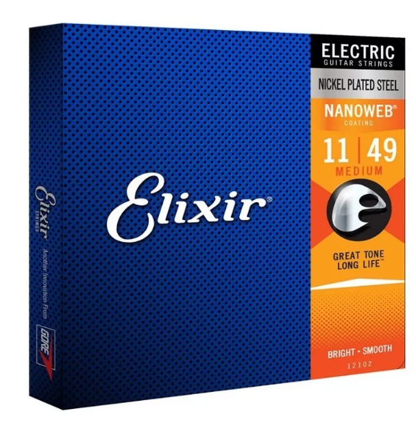 Encordoamento Elixir guitarra Nanoweb